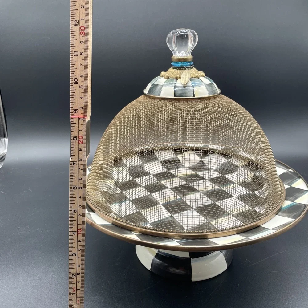 MacKenzie-Childs Courtly Check Enamel 12